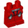 LEGO Rood Minifiguur Heupen en benen met Grijs en Wit Knee Pads en Riem (13086 / 13087)