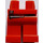 LEGO Red Minifigure Hips and Legs with Gray Shirt Edge (3815 / 99346)