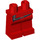 LEGO Rood Minifiguur Heupen en benen met Grijs Shirt Rand (3815 / 99346)