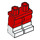 LEGO Rood Minifigure Heupen en benen met Wit Boots (3815 / 21019)