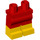 LEGO rot Minifigure Hüften und Beine mit Gelb Boots (21019 / 79690)
