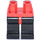 LEGO Red Minifigure Hips with Black Legs (73200 / 88584)