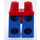 LEGO Rood Minifiguur Heupen met Blauw Poten (73200 / 88584)