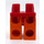 LEGO Rood Minifiguur Heupen met Oranje Poten (3815 / 73200)