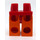 LEGO Rood Minifigure Heupen met Oranje Poten (3815 / 73200)
