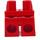 LEGO Red Minifigure Medium Legs with Dark Brown Shoes, Red Shorts and Blue Decoration on Side Legs (37364 / 102042)