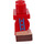 LEGO Röd Minifigur Medium Ben med Dark Brun Shoes, Röd Shorts och Blå Dekoration på Sida Ben (37364 / 102042)