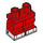 LEGO rouge Minifigure Medium Jambes avec blanc shoes (37364)