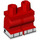 LEGO rouge Minifigure Medium Jambes avec blanc shoes (37364)
