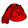 LEGO Red Minifigure Samurai Helmet with Horizontal Clip (65037 / 98128)