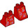 LEGO rouge Minifigure Skirt avec Fleurs (36036 / 49909)