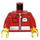 LEGO rot Minifigure Torso Mailman Zippered Jacket mit Envelope Icon (973 / 76382)