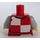 LEGO Rot Minifigur Torso Tunic mit Weiß Quartered Design mit Löwe. (76382 / 88585)