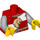 LEGO rot Minifigure Torso Tunic mit Weiß Quartered Design mit Lion. (76382 / 88585)