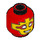 LEGO Red Mister Miracle Minifigure Head (Recessed Solid Stud) (3626 / 66055)