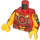 LEGO Red Monkie Kid Minifig Torso (973 / 76382)