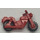 LEGO rot Motorrad Old Style mit rot Räder
