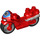 LEGO Red Motorcycle with 4 Knobs Front (21711)