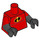 LEGO Red Mr. Incredible Minifig Torso without Bottom Stripe (973 / 16360)