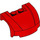 LEGO Rojo Mudgard Bonnet 3 x 4 x 1.3 Curvo (98835)