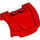 LEGO rouge Mudgard Bonnet 3 x 4 x 1.3 Incurvé (98835)