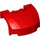 LEGO rouge Mudgard Bonnet 3 x 4 x 1.3 Incurvé (98835)