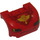 LEGO Rosso Parafango Bonnet 3 x 4 x 1.7 Curvo con &quot;Piston Tazza&quot; (93587 / 95976)