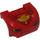 LEGO rouge Garde-boue Bonnet 3 x 4 x 1.7 Incurvé avec &quot;Piston Cup&quot; (93587 / 95976)