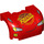 LEGO rouge Garde-boue Bonnet 3 x 4 x 1.7 Incurvé avec Rust eze logo (32976 / 93587)