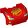 LEGO Rojo Guardabarros Bonnet 3 x 4 x 1.7 Curvo con Óxido eze logo (32976 / 93587)