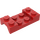 LEGO Rood Spatbord Plaat 2 x 4 met Boog zonder opening (3788)