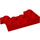 LEGO Red Mudguard Plate 2 x 4 with Arch without Hole (3788)