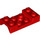 LEGO Red Mudguard Plate 2 x 4 with Arches with Hole (60212)