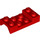 LEGO Red Mudguard Plate 2 x 4 with Arches with Hole (60212)