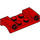 LEGO Rood Spatbord Plaat 2 x 4 met Headlights en Gebogen Fenders (93590)