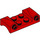 LEGO Red Mudguard Plate 2 x 4 with Headlights and Curved Fenders (93590)