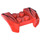 LEGO rouge Garde-boue assiette 2 x 4 avec Overhanging Headlights avec Noir Streaks Autocollant (44674)