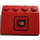 LEGO rouge Garde-boue Pente 3 x 4 avec Feu logo Autocollant (Moyen) (2513)