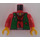 LEGO Czerwony Ninja Robber Tułów (973 / 73403)