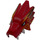LEGO Red Ninjago Dragon Head Upper Jaw with Light Orange and Dark Red Decoration