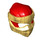LEGO Red Ninjago Hood with Pearl Gold Wrap (4910)