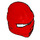 LEGO rouge Ninjago Wrap avec Ridged Forehead (98133)
