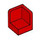 LEGO Red Panel 1 x 1 Corner with Rounded Corners (6231)