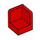 LEGO rouge Panneau 1 x 1 Coin avec Coins arrondis (6231)