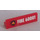 LEGO Red Panel 1 x 4 with Rounded Corners with Fire Logo and &#039;FIRE 60001&#039; Sticker (15207)