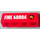 LEGO Red Panel 1 x 4 with Rounded Corners with Fire Logo and &#039;FIRE 60004&#039; Right Sticker (15207)