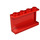 LEGO rouge Panneau 1 x 4 x 2 (14718)