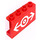 LEGO Red Panel 1 x 4 x 2 with White Train Logo Sticker (14718)