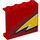 LEGO rouge Panneau 1 x 4 x 3 avec Lightning McQueen La gauche Jaune flash Fin avec supports latéraux, tenons creux (34230 / 60581)
