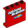 LEGO rouge Panneau 1 x 4 x 3 avec &#039;Lightning McQueen&#039; Piston Cup avec supports latéraux, tenons creux (33899 / 60581)